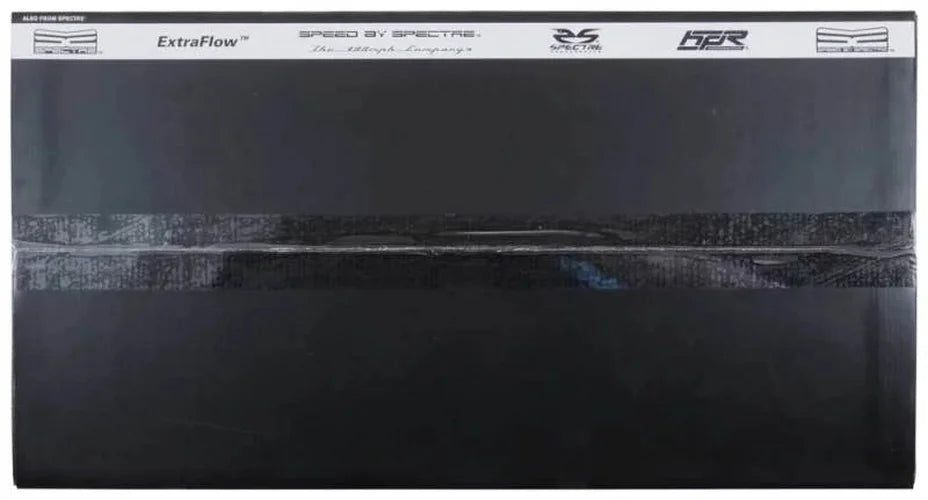 Spectre 04-08 Ford F150 V8-5.4L F/I Air Intake Kit - Clear Anodized w/Red Filter - Side View