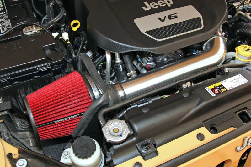 Spectre Air Intake Kit Jeep Wrangler V6-3.6L F/I 12-18 - Side View