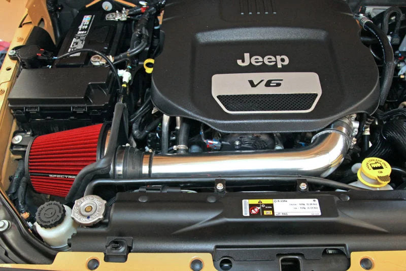 Spectre Air Intake Kit Jeep Wrangler V6-3.6L F/I 12-18 - Back View