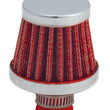 Load image into Gallery viewer, Spectre Breather Filter 10mm Flange / 2in. OD / 1-3/4in. Height - Red - Main Product View