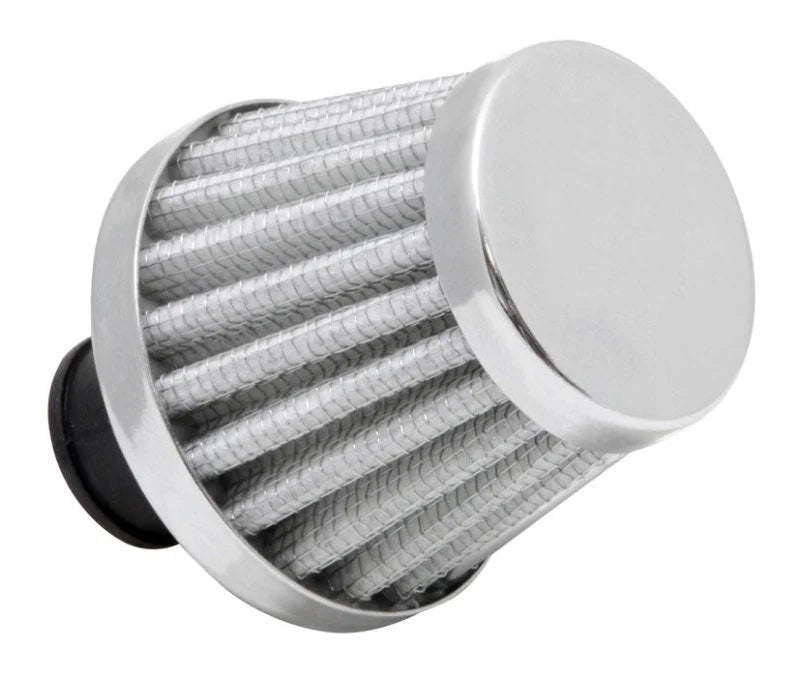 Spectre Breather Filter 10mm Flange / 2in. OD / 1-3/4in. Height - White - Side View
