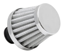 Load image into Gallery viewer, Spectre Breather Filter 10mm Flange / 2in. OD / 1-3/4in. Height - White - Side View
