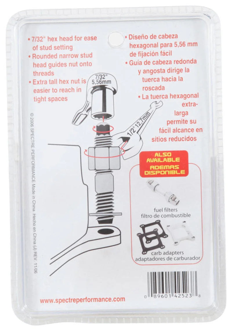 Spectre Carburetor Stud Kit w/Hardware 2in. - Additional View 5
