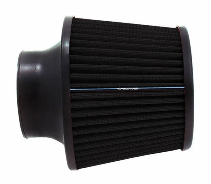 Spectre Conical Air Filter 3in. Flange ID / 6in. Base OD / 6.5in. Height - Black - Side View