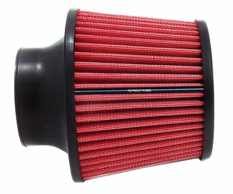 Spectre Conical Air Filter / Round Tapered 3in. - Red - Side View