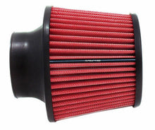 Load image into Gallery viewer, Spectre Conical Air Filter / Round Tapered 3in. - Red - Side View