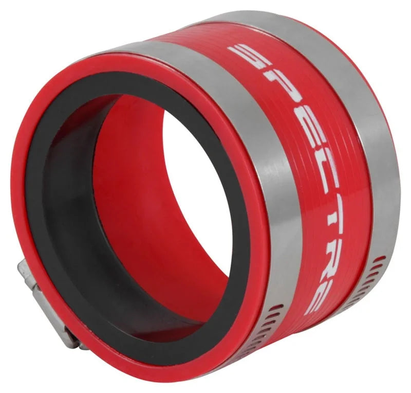 Spectre Coupler 3in. (PVC) w/Insert - Red - Side View