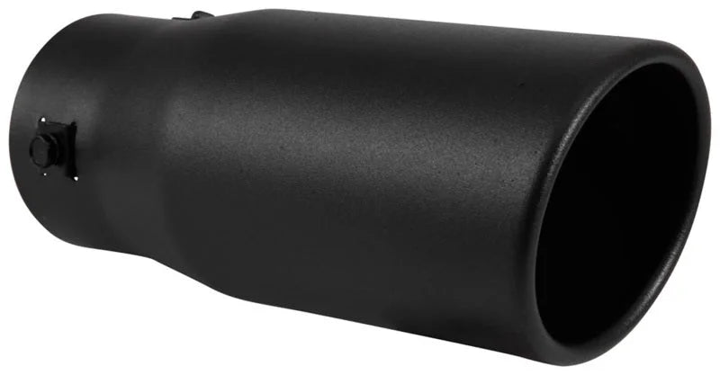 Spectre Exhaust Tip 3-1/2in. OD / Slant - Black - Main Product View