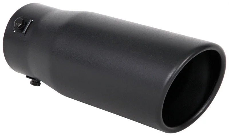 Spectre Exhaust Tip 3-1/2in. OD / Slant - Black - Side View