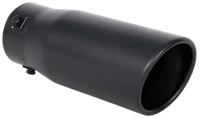 Spectre Exhaust Tip 3-1/2in. OD / Slant - Black - Side View