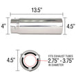 Load image into Gallery viewer, Spectre Exhaust Tip 4-1/2in. OD / Pencil - Back View