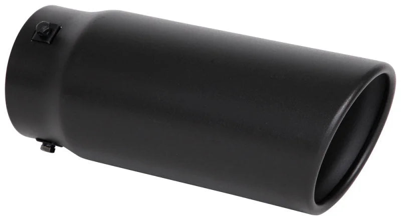 Spectre Exhaust Tip 4-1/2in. OD / Slant - Black - Side View