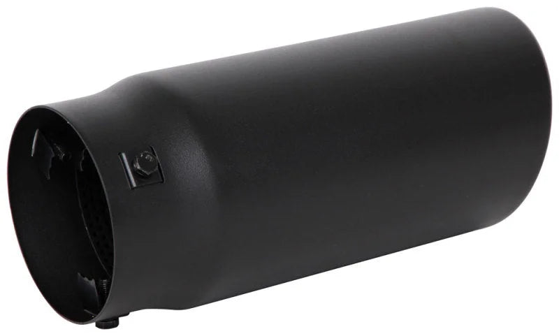 Spectre Exhaust Tip 4-1/2in. OD / Slant - Black - Back View