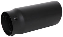 Load image into Gallery viewer, Spectre Exhaust Tip 4-1/2in. OD / Slant - Black - Back View