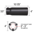 Load image into Gallery viewer, Spectre Exhaust Tip 4in. Resonated - Black - Additional View 5