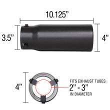 Load image into Gallery viewer, Spectre Exhaust Tip 4in. Resonated - Black - Additional View 5