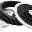 Load image into Gallery viewer, Spectre ExtraFlow HPR Air Cleaner Assembly 14in. x 3in. - Black - Side View