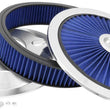 Load image into Gallery viewer, Spectre ExtraFlow HPR Air Cleaner Assembly 14in. x 3in. - Blue - Side View