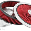 Load image into Gallery viewer, Spectre ExtraFlow HPR Air Cleaner Assembly 14in. x 3in. - Red - Side View