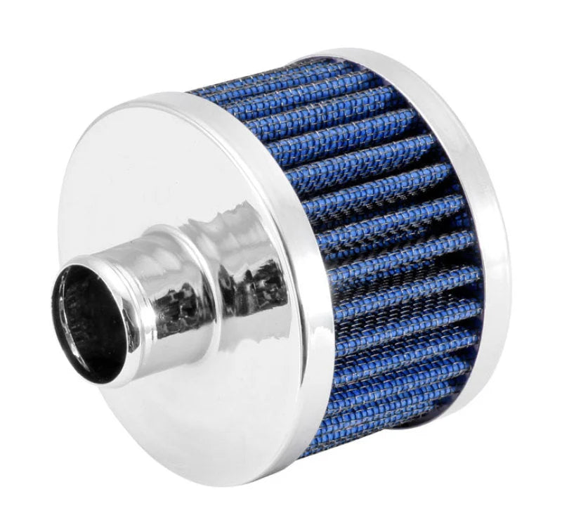 Spectre ExtraFlow Push-In Breather Filter - Blue - Side View