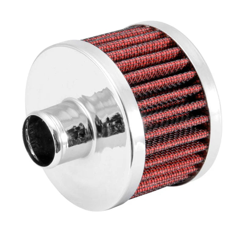 Spectre ExtraFlow Push-In Breather Filter - Red - Side View