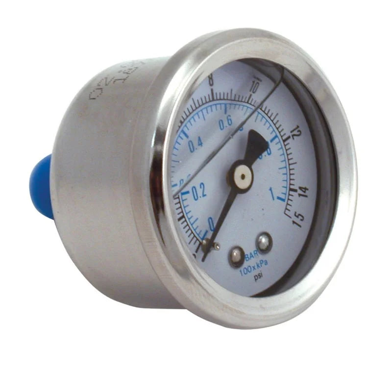 Spectre Fuel Pressure Gauge (Liquid Filled) 0-15psi - Main Product View