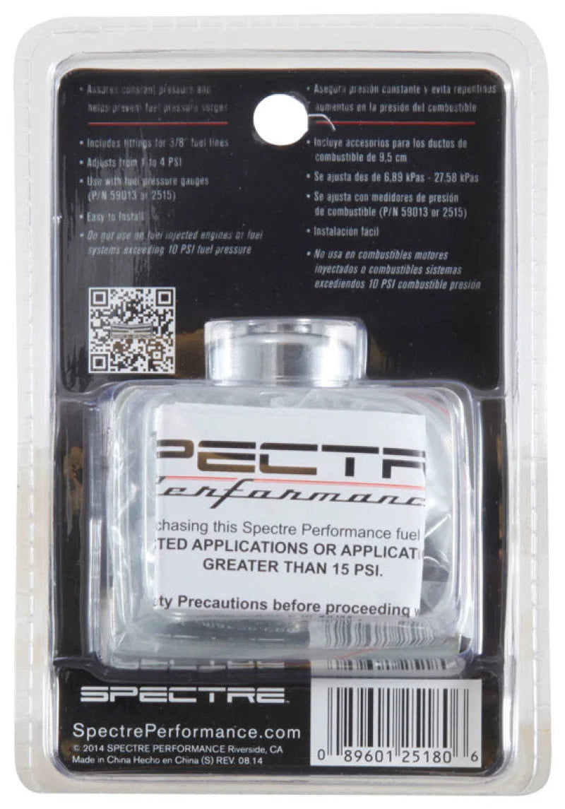 Spectre Fuel Pressure Regulator 1-4psi - Additional View 7