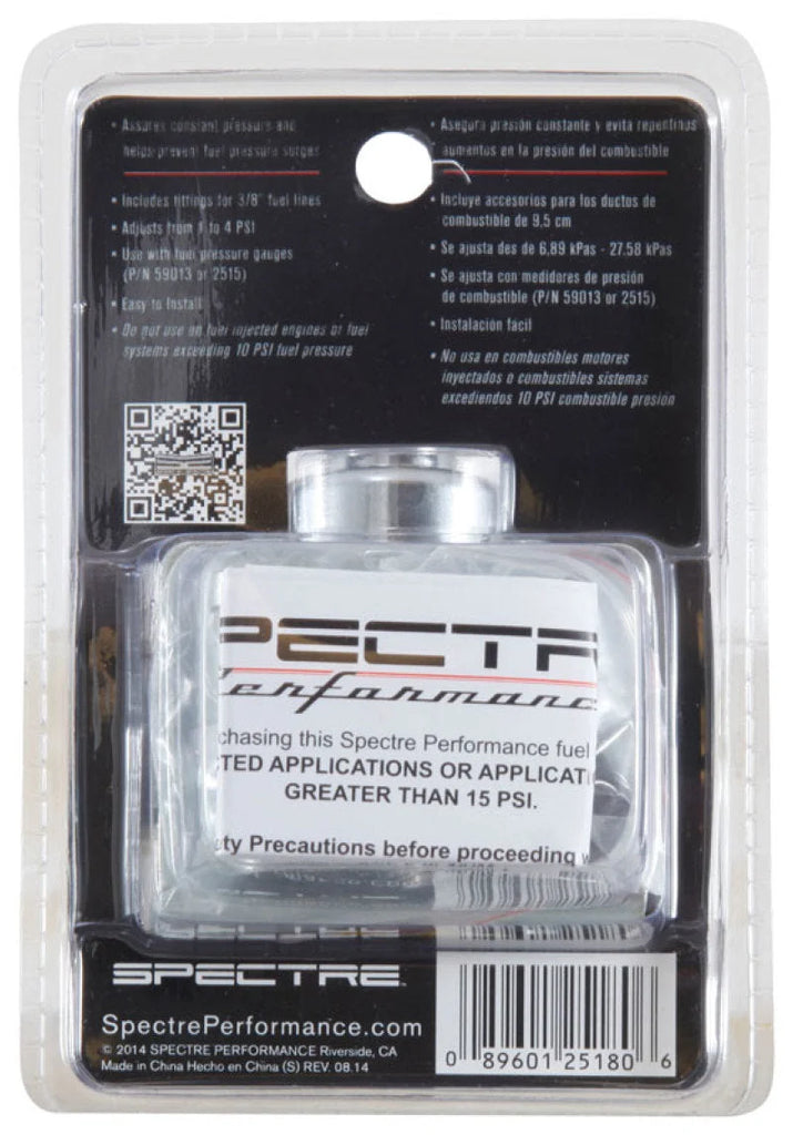Spectre Fuel Pressure Regulator 1-4psi - Additional View 7