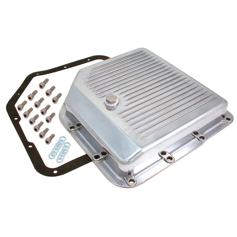 Spectre GM TH350 Transmission Pan - Polished Aluminum - Main Product View