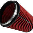 Load image into Gallery viewer, Spectre HPR Conical Air Filter 6in. Flange ID / 7.719in. Base OD / 8.5in. Tall - Red - Side View