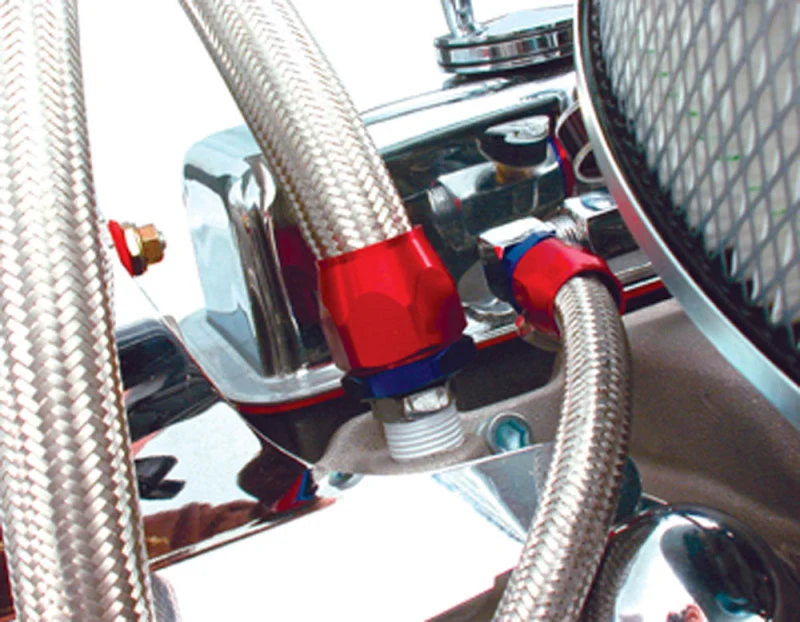 Spectre Heater Hose Fitting 5/8in. - Chrome - Side View