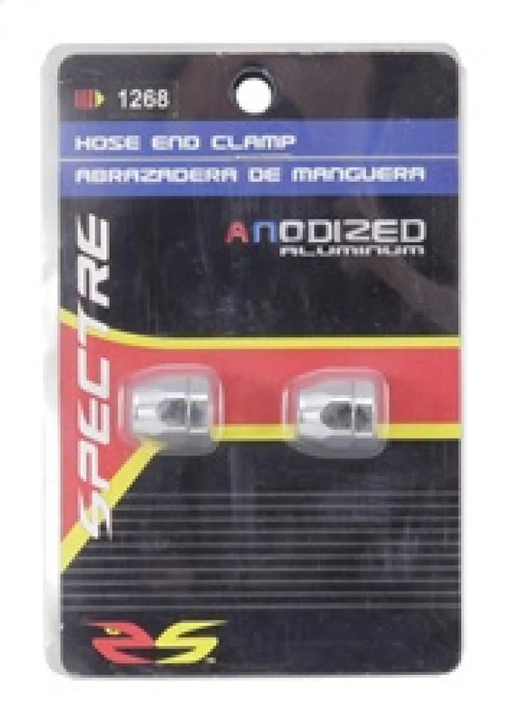 Spectre Magna-Clamp Hose Clamps 7/32in. (2 Pack) - Chrome - Back View