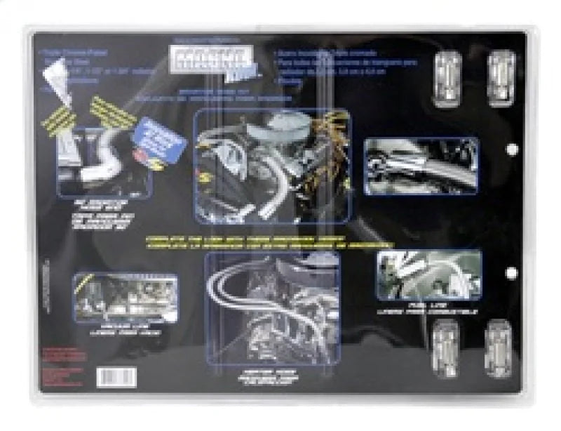 Spectre Magna Kool Radiator Hose Kit 30in W/Chrome End Covers - Installation View