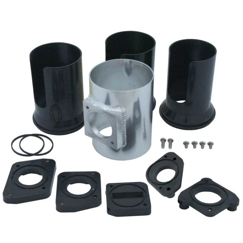 Spectre Mass Air Flow Sensor Adapter Kit (3in.) - Aluminum - Main Product View