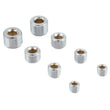 Load image into Gallery viewer, Spectre Pipe Plug Kit - Includes (2) 1/8in. / (2) 1/4in. / (2) 3/8in. / (2) 1/2in. Plugs - Chrome - Main Product View