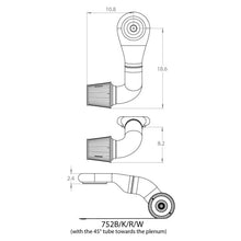 Load image into Gallery viewer, Spectre Plenum Kit Low w/Driver Side 45/90 Degree Tube - Detail View