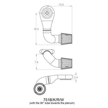 Load image into Gallery viewer, Spectre Plenum Kit (Low) w/Passenger Side 45/90 Degree Tube - Additional View 8