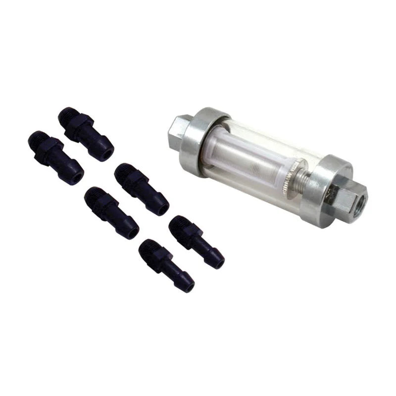 Spectre Premium Clearview Fuel Filter (Incl. 1/4in. / 5/16in. / 3/8in. Barb Fittings) - Main Product View