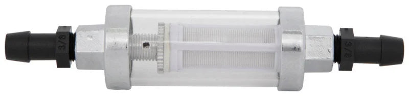 Spectre Premium Clearview Fuel Filter (Incl. 1/4in. / 5/16in. / 3/8in. Barb Fittings) - Side View