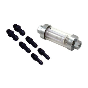 Spectre Premium Clearview Fuel Filter (Incl. 1/4in. / 5/16in. / 3/8in. Barb Fittings) - Main Product View