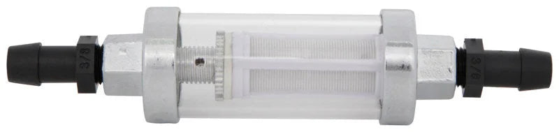 Spectre Premium Clearview Fuel Filter (Incl. 1/4in. / 5/16in. / 3/8in. Barb Fittings) - Side View