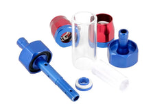Load image into Gallery viewer, Spectre Pro-Plumbing Fuel Filter 3/8in. - Red/Blue - Side View