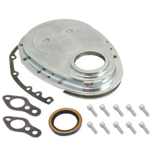 Load image into Gallery viewer, Spectre SB Chevrolet Timing Chain Cover - Polished Aluminum - Main Product View