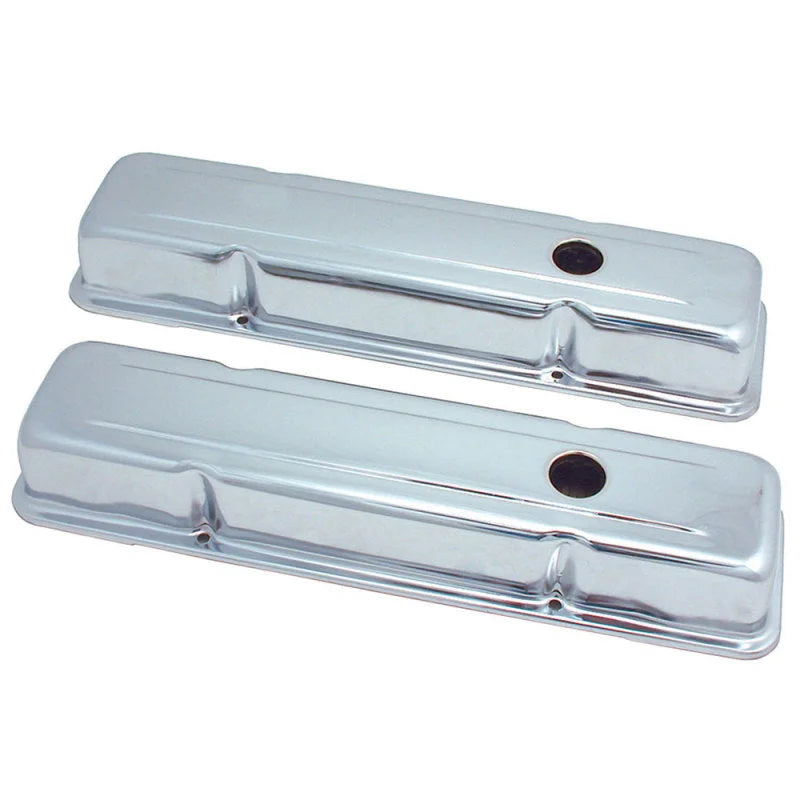 Spectre SB Chevy Short Valve Cover Set - Chrome - Main Product View