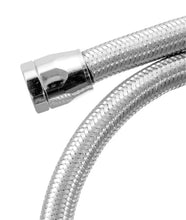 Load image into Gallery viewer, Spectre Stainless Steel Flex Fuel Line 3/8in. ID - 3ft. w/Chrome Clamps - Side View