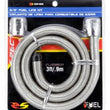 Load image into Gallery viewer, Spectre Stainless Steel Flex Fuel Line 3/8in. ID - 3ft. w/Chrome Clamps - Installation View