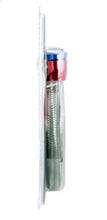 Load image into Gallery viewer, Spectre Stainless Steel Flex Fuel Line 3/8in. ID - 3ft. w/Clamps Red/Blue - Back View