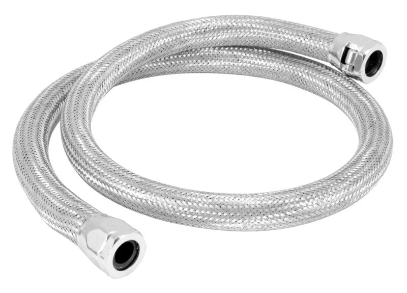 Spectre Stainless Steel Flex Heater Hose Kit 5/8in. Diameter - 4ft. Chrome - Main Product View
