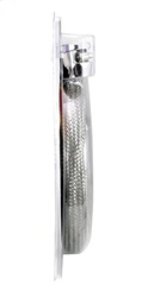 Spectre Stainless Steel Flex Heater Hose Kit 5/8in. Diameter - 4ft. Chrome - Installation View