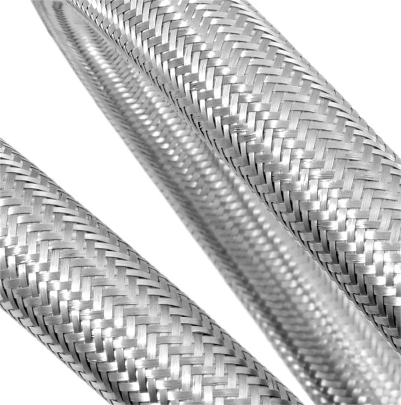 Spectre Stainless Steel Flex Oil/Heater Hose 1/2in. - 4ft. - Side View